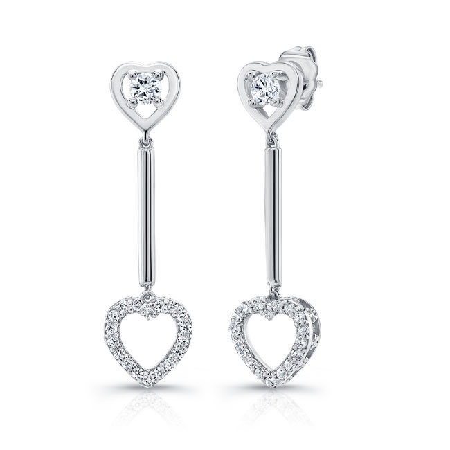 Heart Dangle Earrings