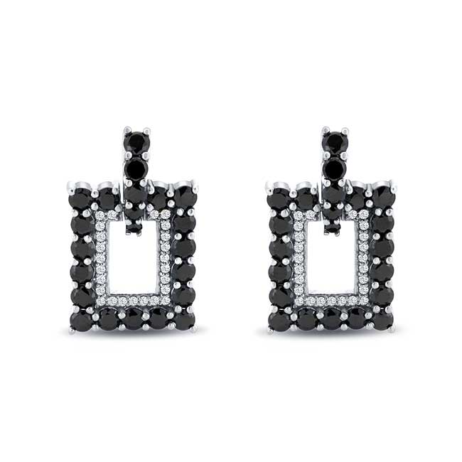 Black Diamond Earrings