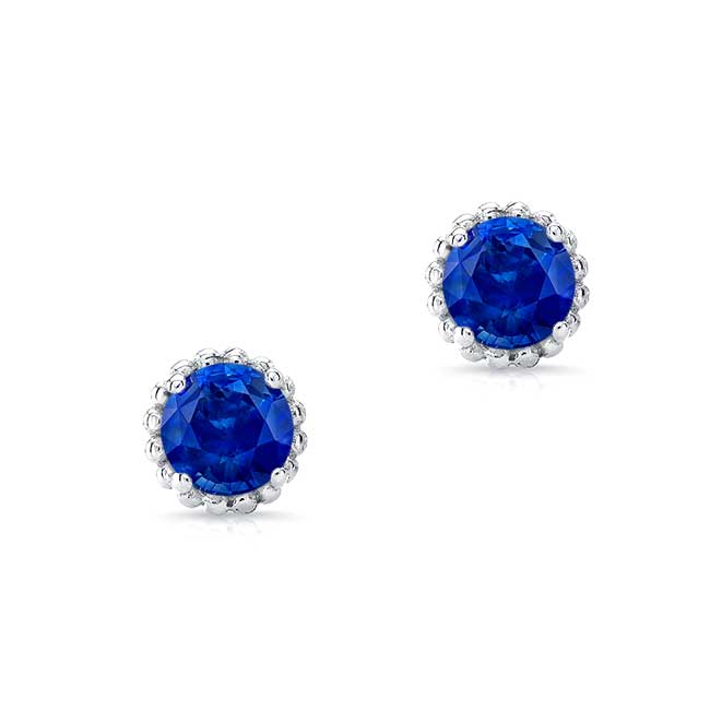 1.00ct. Blue Sapphire Studs