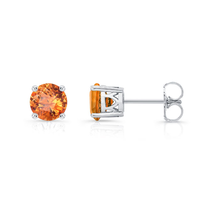 1 Carat Citrine Studs Image 2