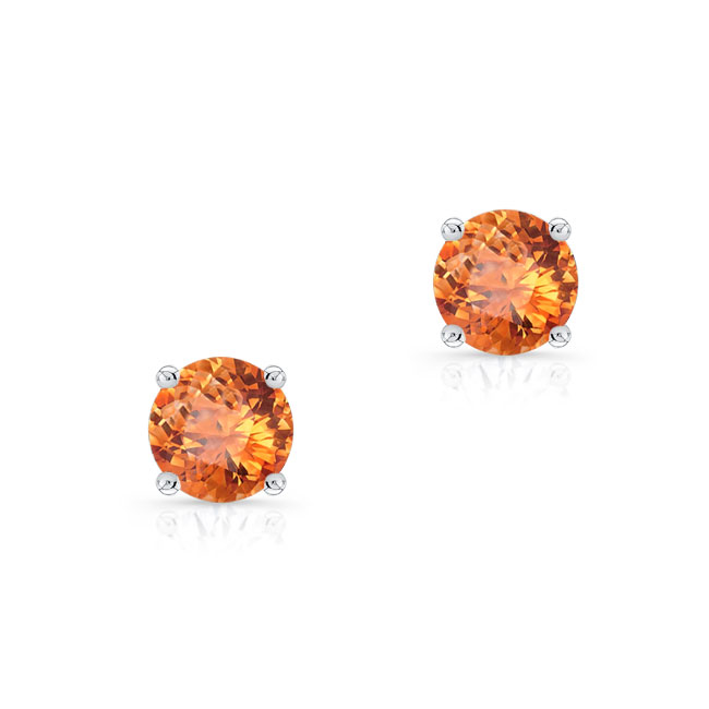 1 Carat Citrine Studs