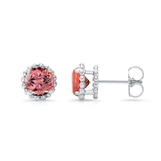 1.00ct. Pink Tourmaline Studs Image 2