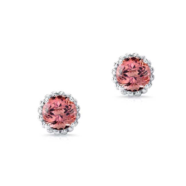 1.00ct. Pink Tourmaline Studs