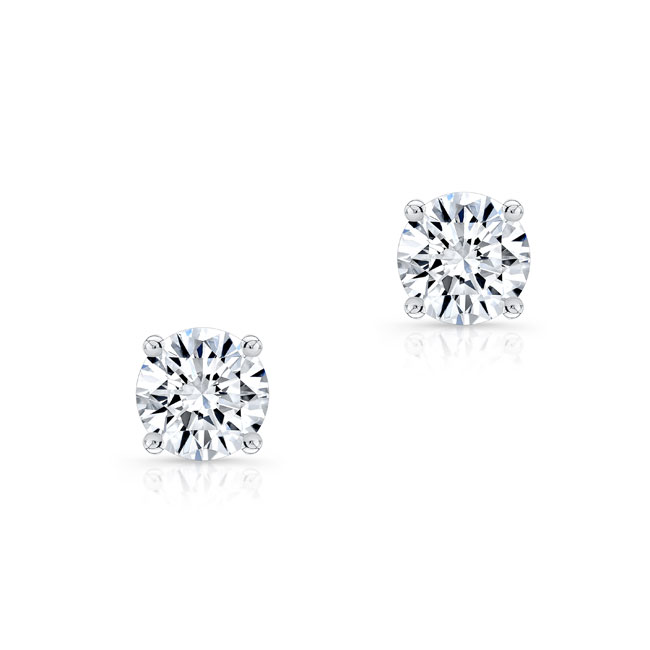 1 Carat Diamond Studs Image 2