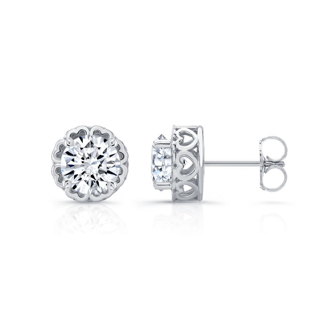 Unique 1 Carat Diamond Studs