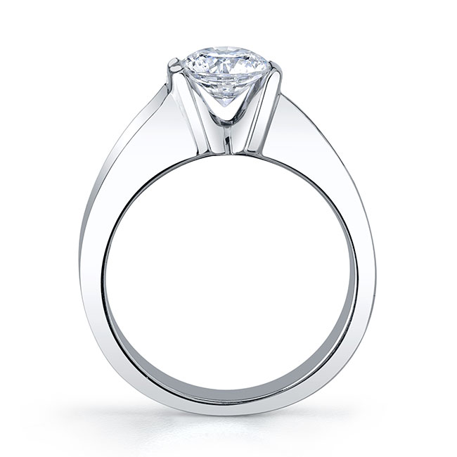 Round Cut Solitaire Moissanite Ring Image 2