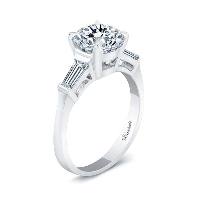 2 Carat Round Moissanite Ring Image 2