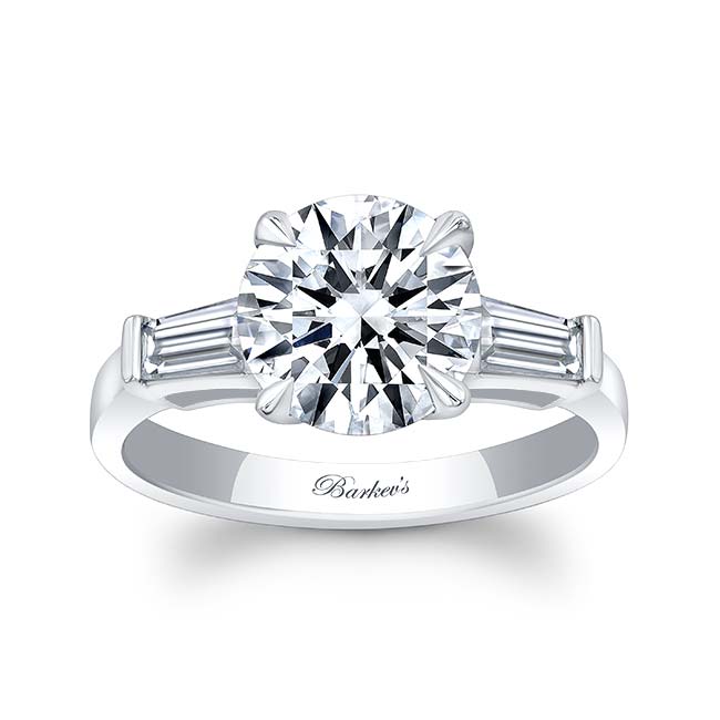 2 Carat Round Moissanite Ring