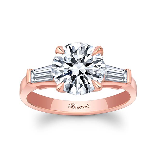 2 Carat Round Moissanite Ring