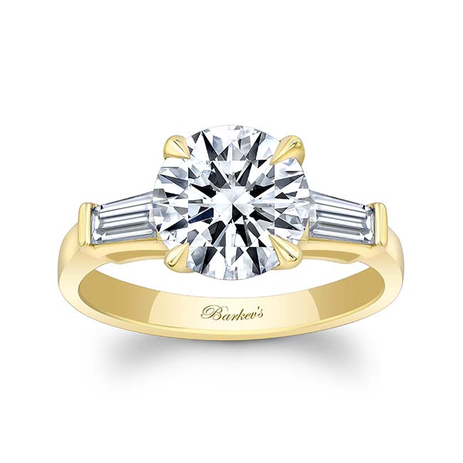 2 Carat Round Moissanite Ring