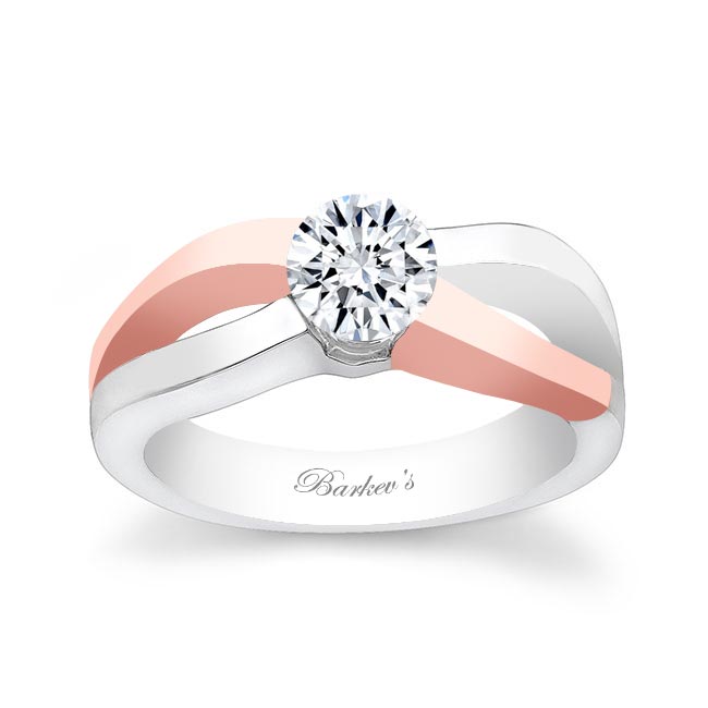 Channel Set 1 Ct Moissanite Solitaire Ring