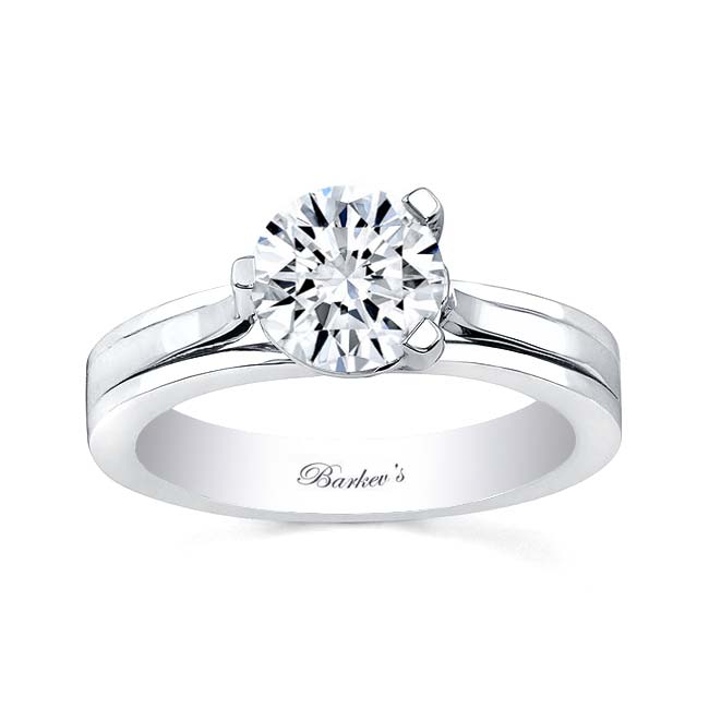 White Gold 3 Prong Solitaire Ring