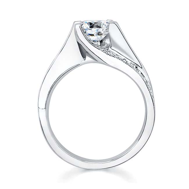 Round Cut Moissanite Ring Image 2