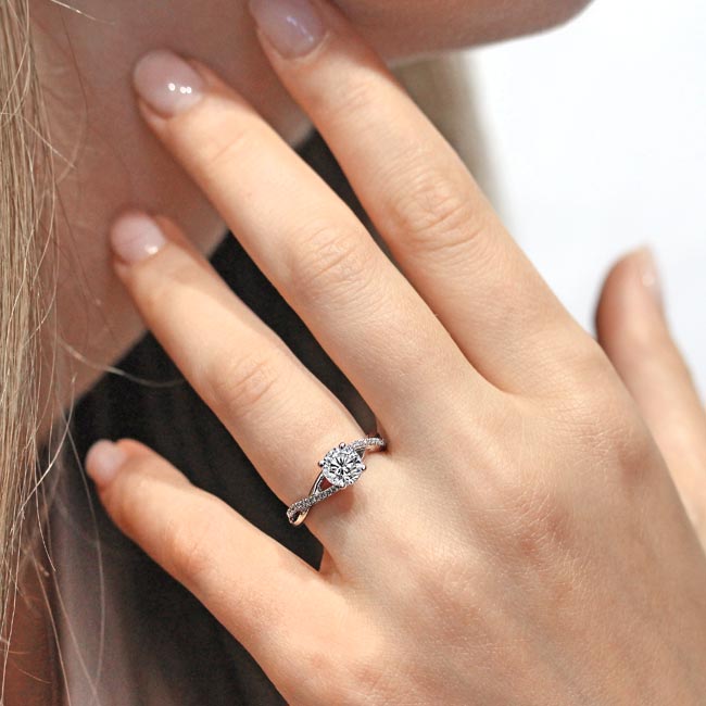 Simple Moissanite Ring Image 3