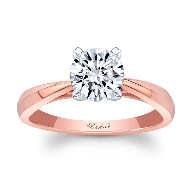 Tapered Solitaire Ring