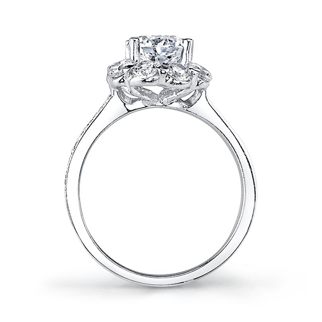 2 Carat Diamond Halo Ring Image 2