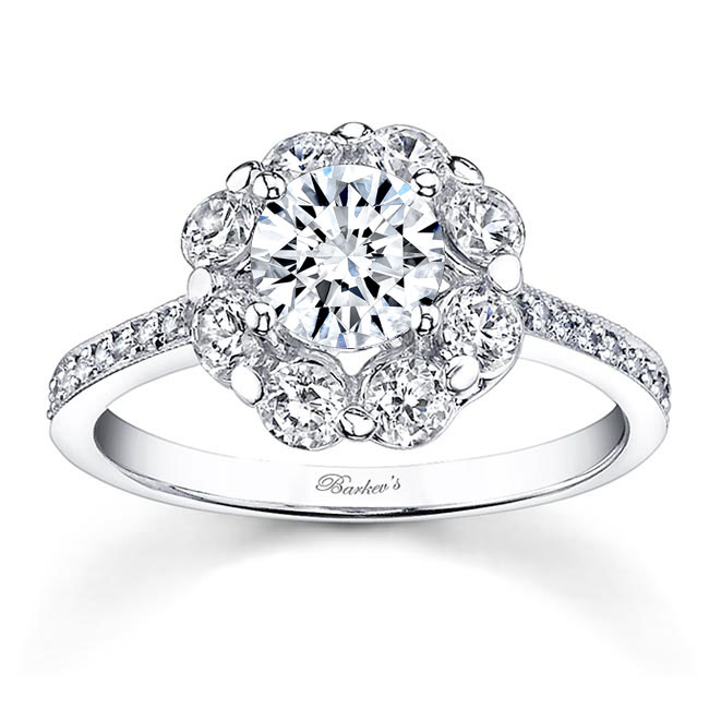 2 Carat Diamond Halo Ring