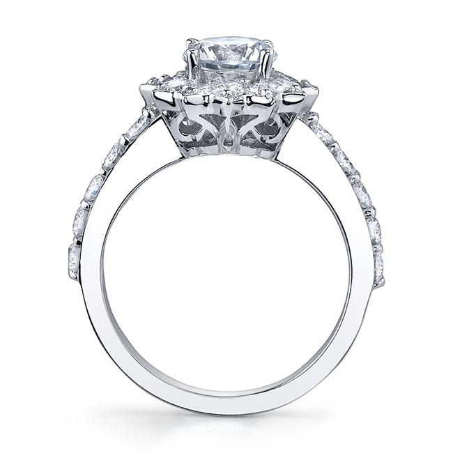 Starnish Halo Engagement Ring Image 2