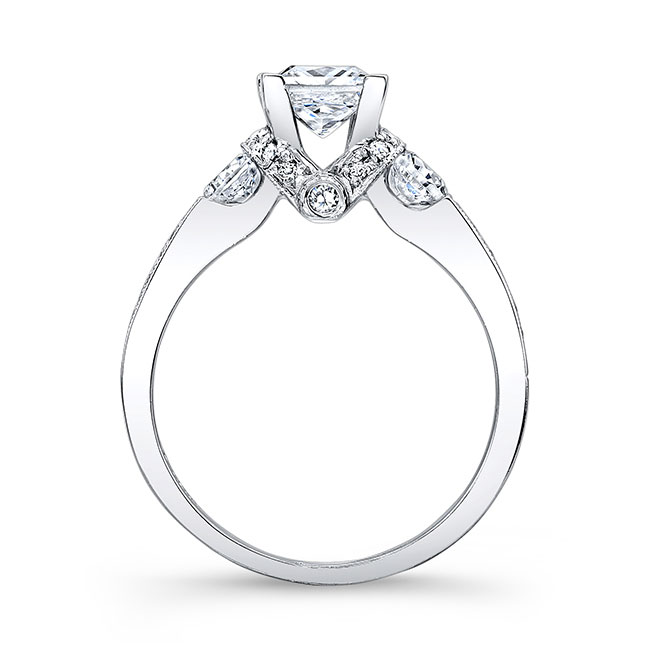 Princess Cut Three Stone Ring Image 2