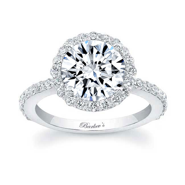 2 Carat Halo Engagement Ring