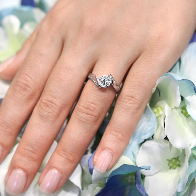 Channel Moissanite Ring Image 4