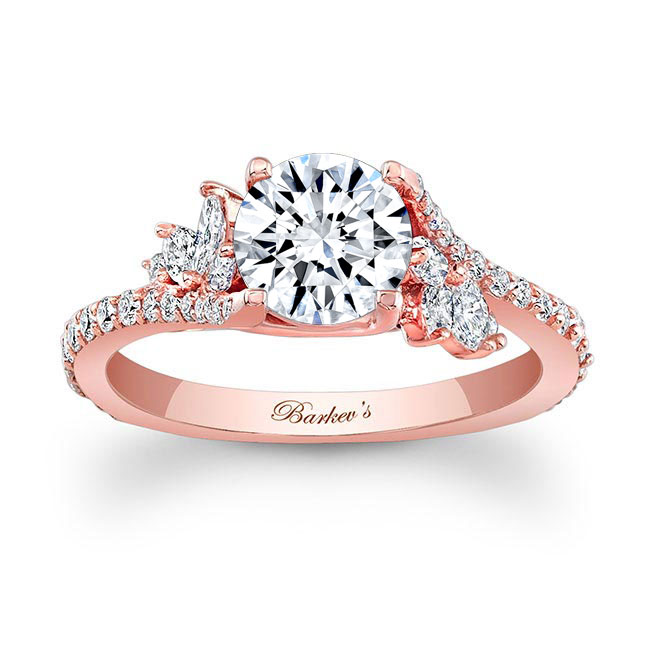 Rose Gold 1 Carat Round Diamond Ring