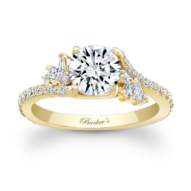 Yellow Gold 1 Carat Round Diamond Ring