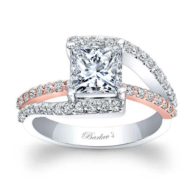 Split Shank Princess Cut Moissanite Ring