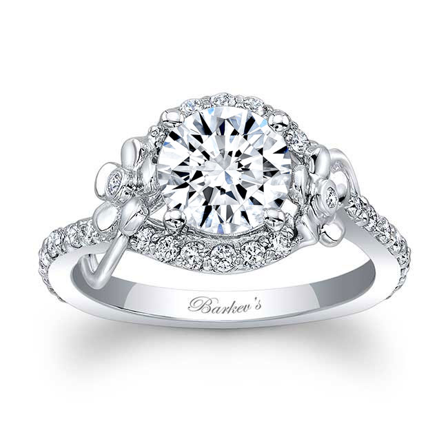 Flower Engagement Ring