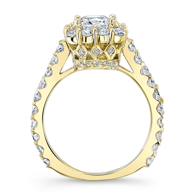 Yellow Gold Princess Ring Image 2