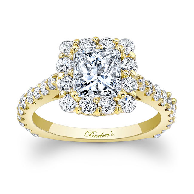 Yellow Gold Princess Ring