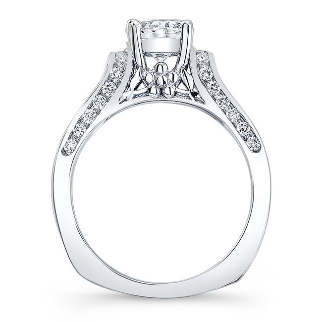 Cathedral Setting Moissanite Ring Image 2