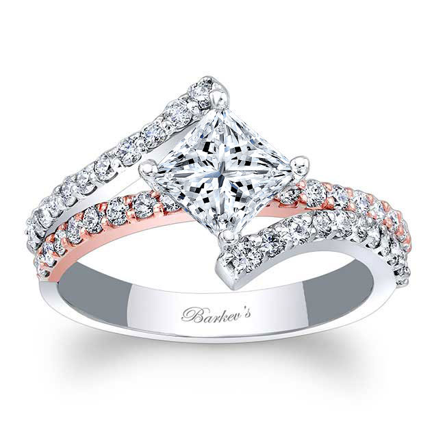 Kite Set Moissanite Engagement Ring