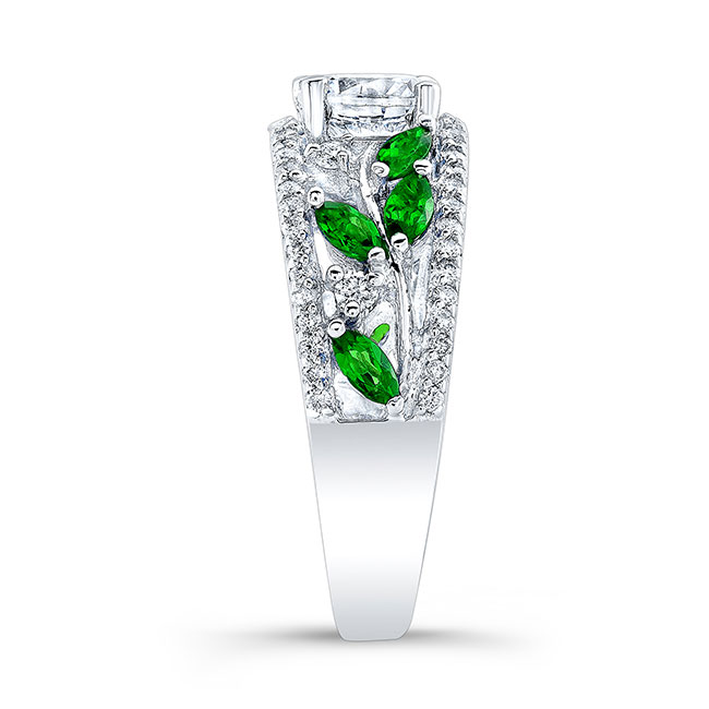 Vine Tsavorite Accent Ring Image 3