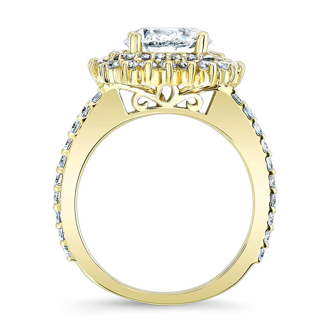 Yellow Gold 3 Carat Engagement Ring Image 2