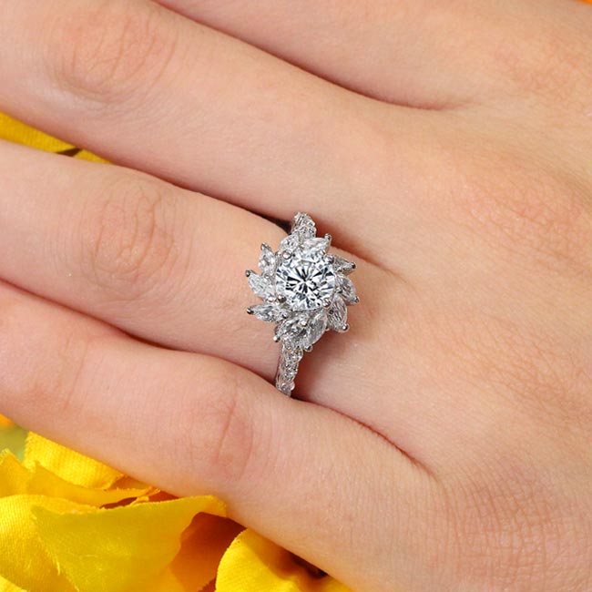 Sunflower Engagement Ring Image 4