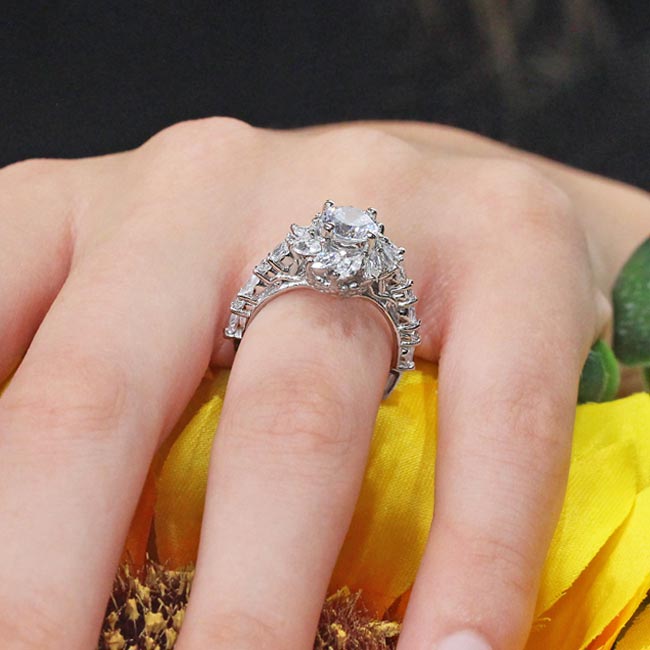 Sunflower Engagement Ring Image 6