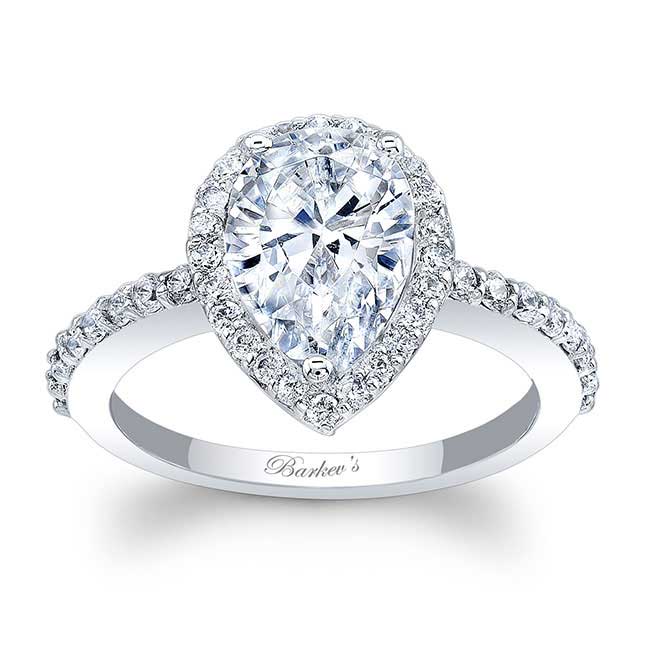 Pear Shaped Moissanite Ring