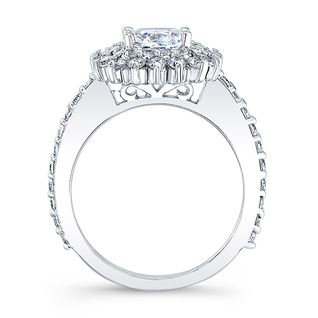 Starburst Moissanite Engagement Ring Image 2