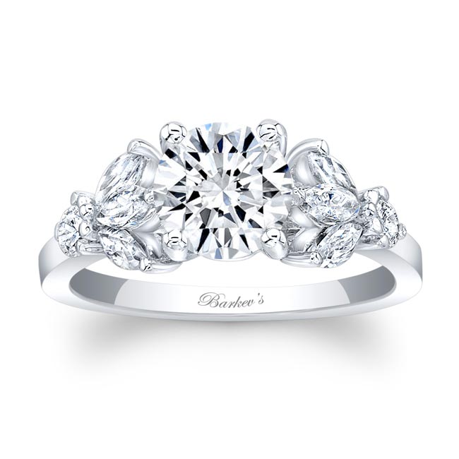 Marquise And Round Diamond Ring