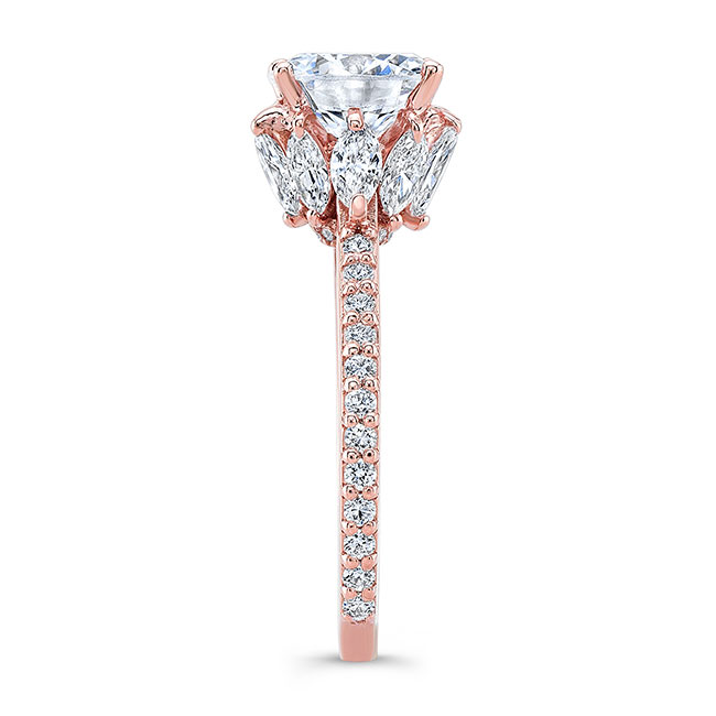 Rose Gold 2 Carat Diamond Ring Image 3