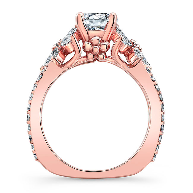 Rose Gold Flower Ring Image 2