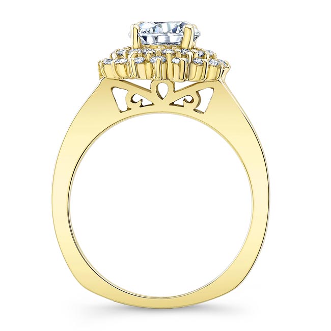 Yellow Gold Starburst Ring Image 2