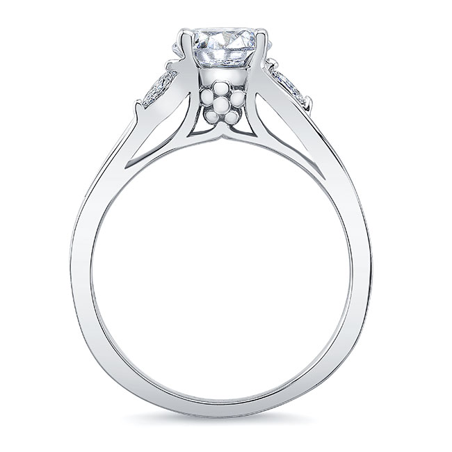 V Shaped Diamond Ring Image 2