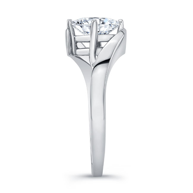 Bypass Princess Cut Solitaire Ring Image 3