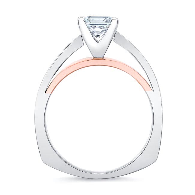 White Rose Gold 1 Carat Asscher Solitaire Image 2