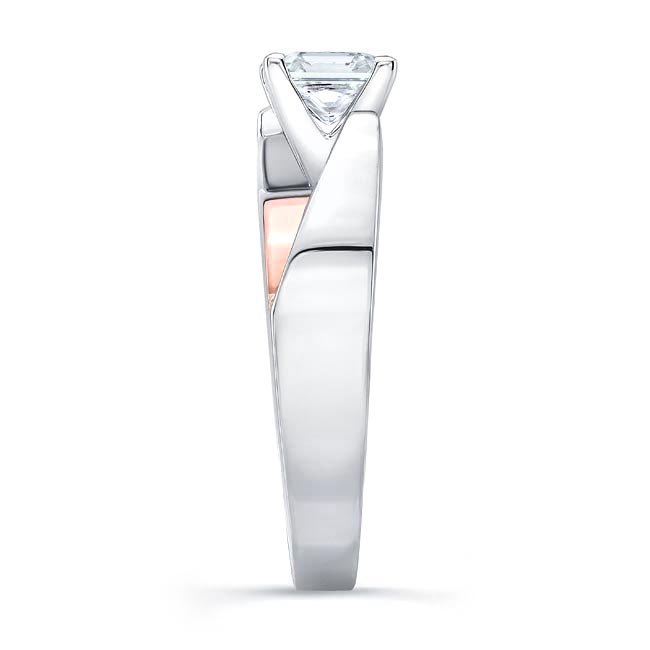 White Rose Gold 1 Carat Asscher Solitaire Image 3