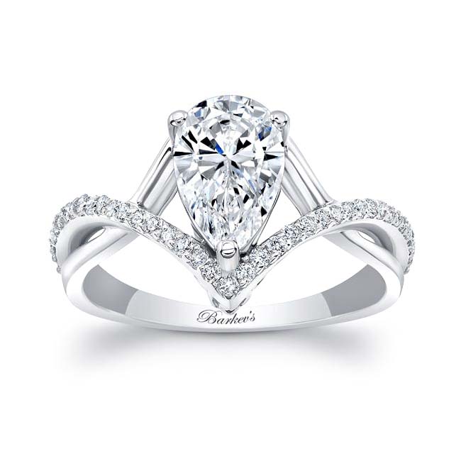 Unique Pear Shaped Engagement Ring