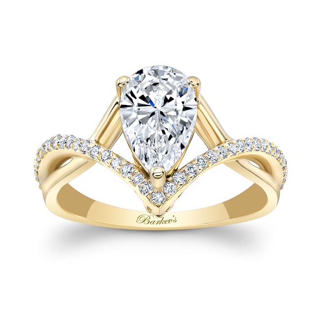 Unique Pear Shaped Engagement Ring