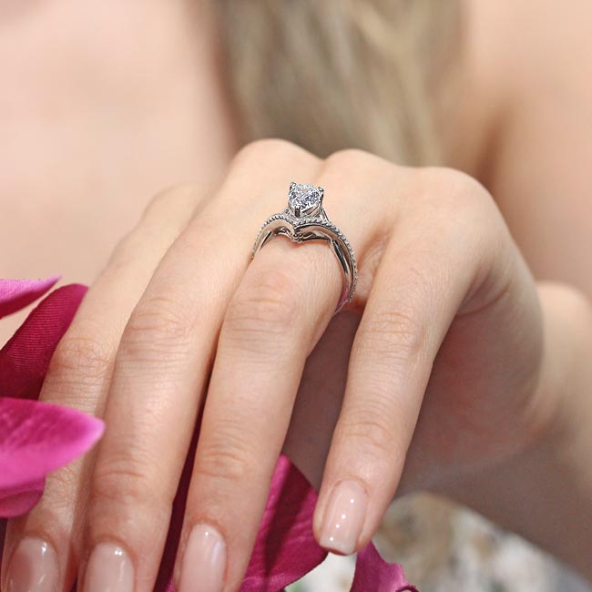 Unique Pear Shaped Engagement Ring Image 6